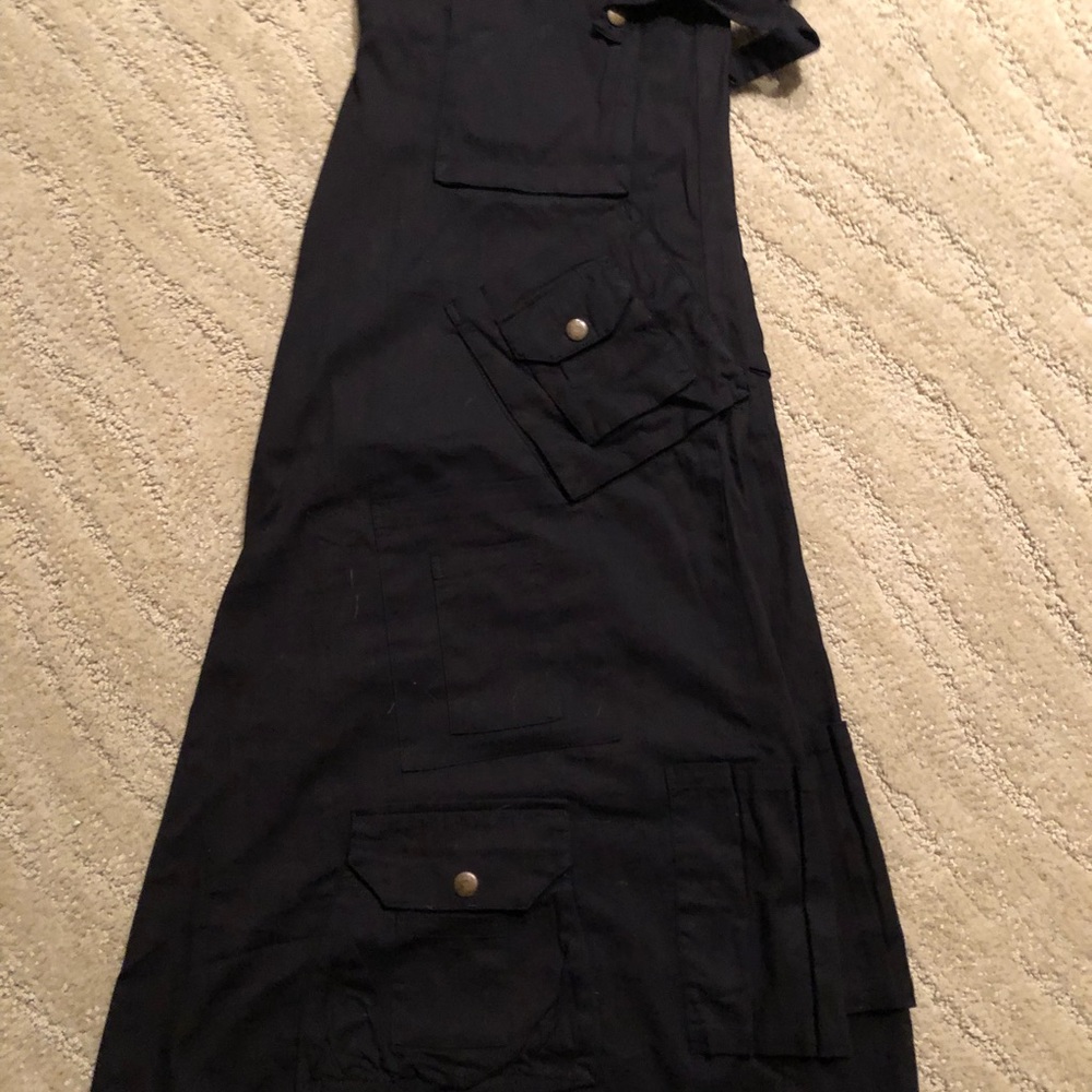 Designer navy pants